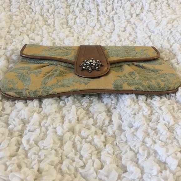 Velour Demask Vintage look Clutch - Picture 6 of 8